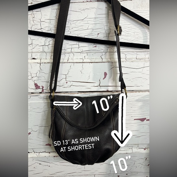 The Sak Almost Black Leather Cross Body • Bucket Bag • Leather • EXC * Adj Strap - Picture 1 of 11